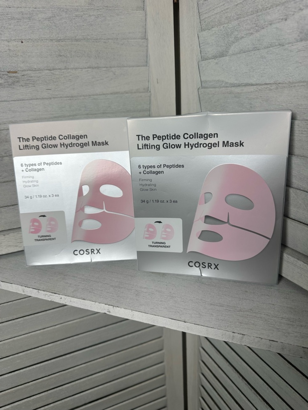 COSRX Peptide Collagen Lifting Glow Hydrogel Mask — Pink